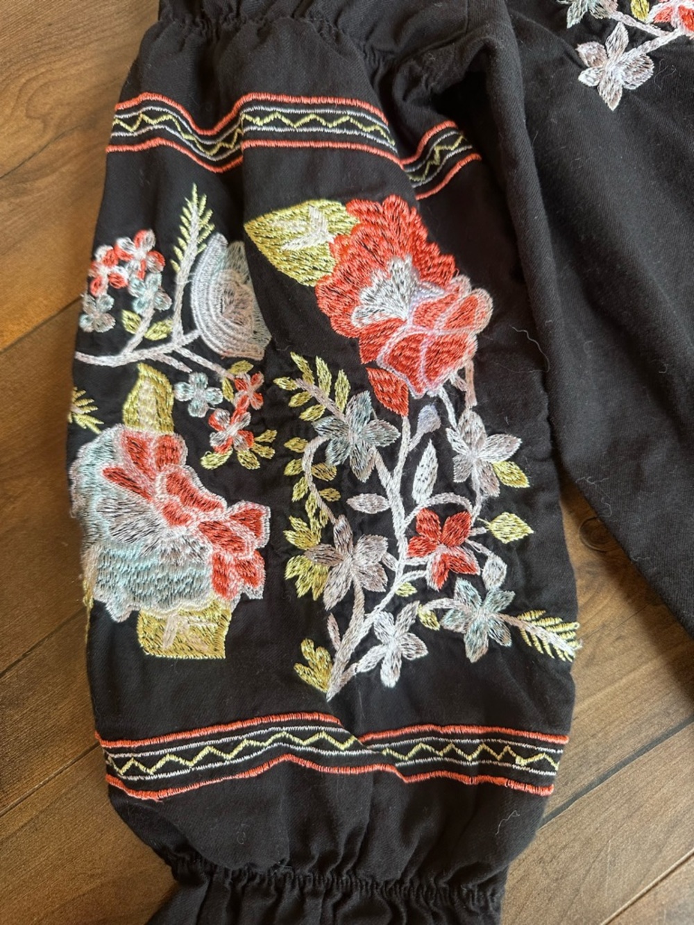 Free People Fleur Du Jour Embroidered Off Shoulder Boho Festival Dress - Picture 5 of 9